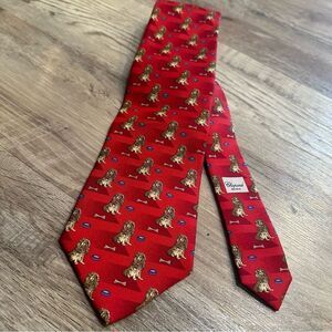 CHOPARD Silk Dog Tie Red‎